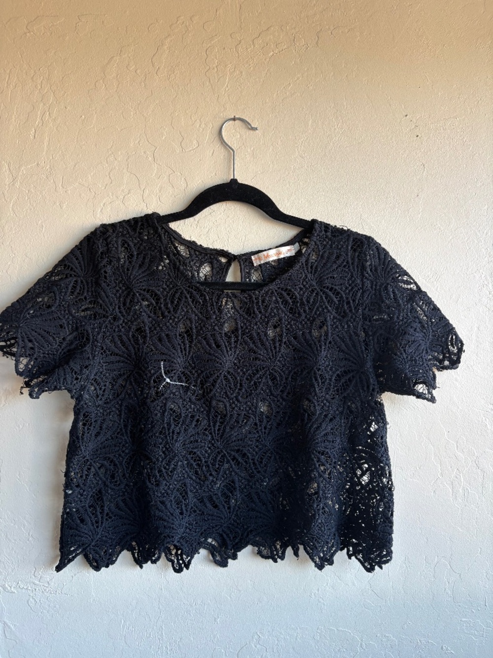 Lace black top Size M